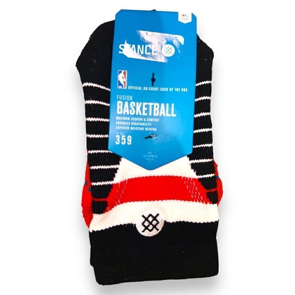 Stance Fusion Basketball Socks Red Quater cap 359‎ Small 3-5.5 New